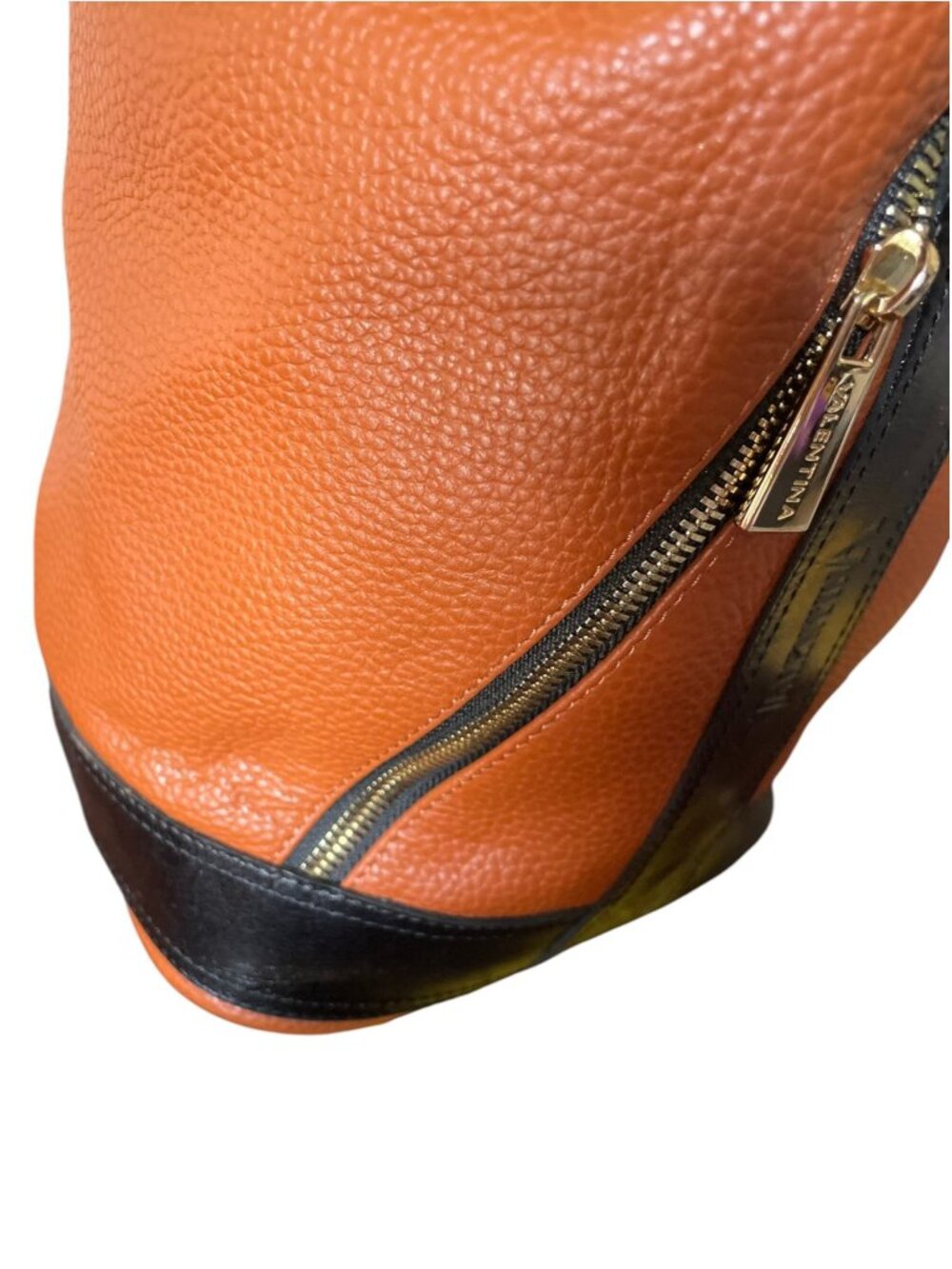 Valentina Italy Genuine Pebbled Leather Convertible Sling Backpack Bag - Excelle - Picture 8 of 12